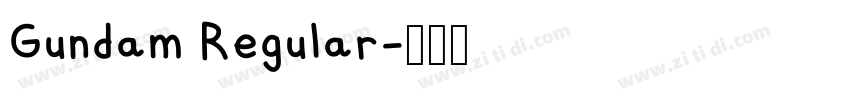 Gundam Regular字体转换